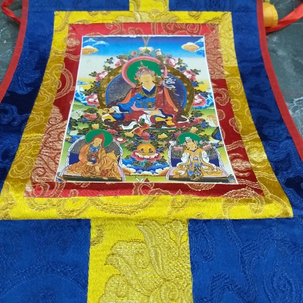 Tranh Thangka Madala Tổ Liên Hoa Sinh Padmasambvaha_35x20cm